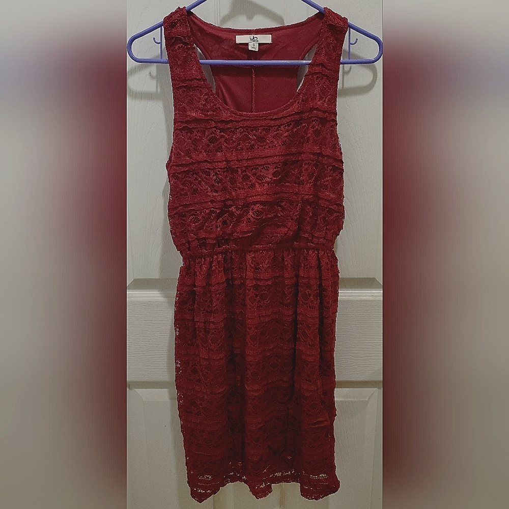 Ya Los Angeles Red Lace Dress - Size S